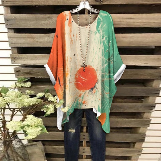 All-Over Print Women's Bat Sleeve Shirt