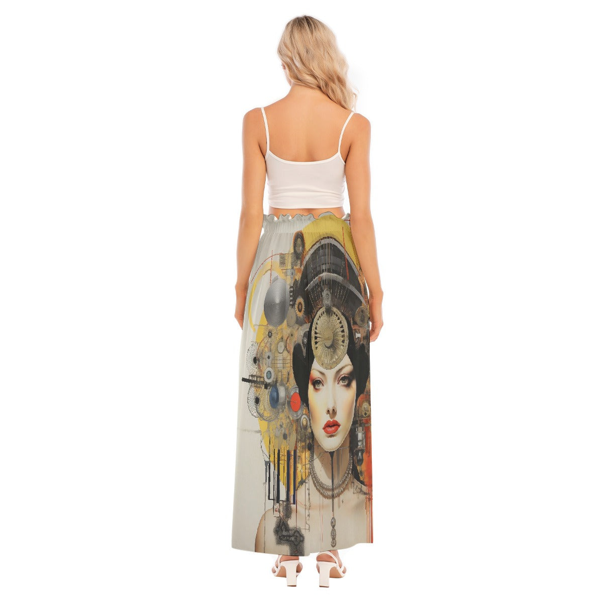 All-Over Print Women's Side Split Skirt