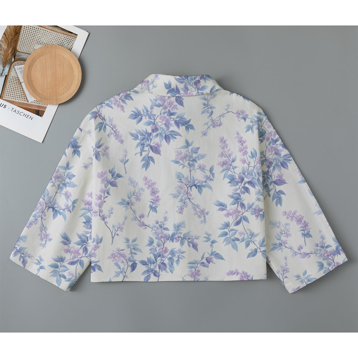 All-Over Print Women's Cropped Jacket | 245GSM Cotton