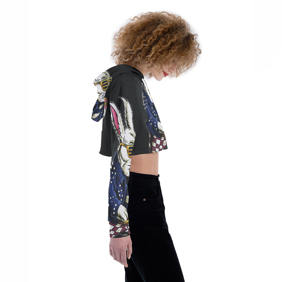 All-Over Print Women's Crop Top Hoodie
