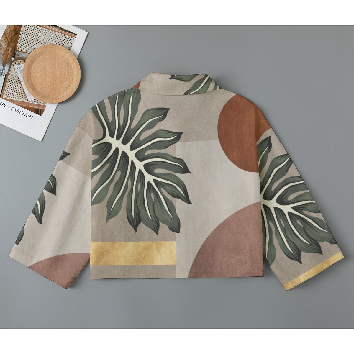 All-Over Print Women's Cropped Jacket | 245GSM Cotton