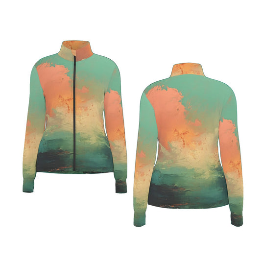 All-Over Print Women's Long Sleeve Thumbhole Jacket