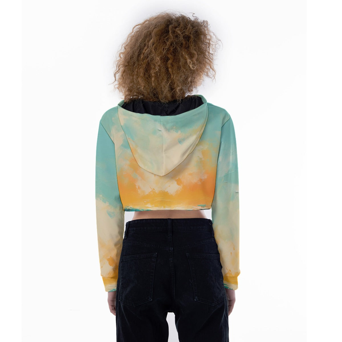 All-Over Print Women's Crop Top Hoodie