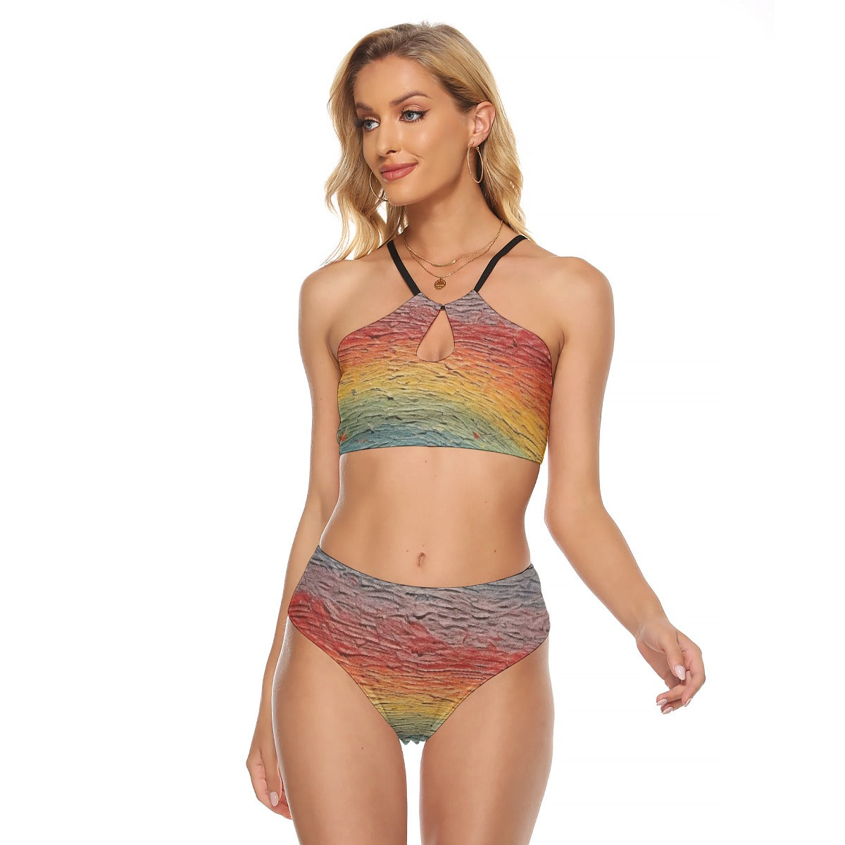 All-Over Print Women's Cami Keyhole One-piece Swimsuit