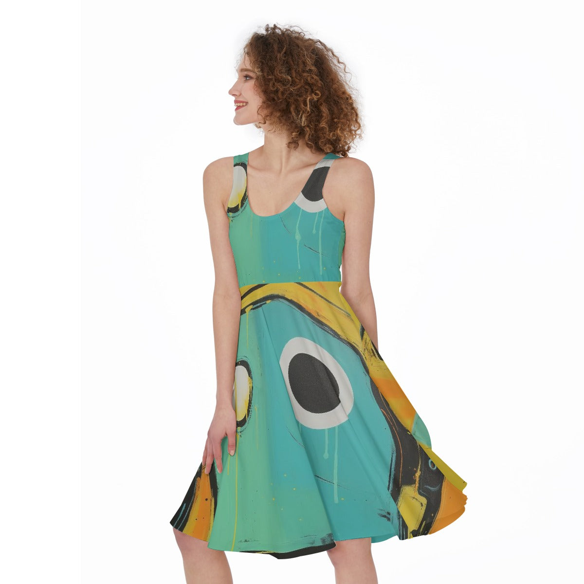 All-Over Print Women's Sleeveless Dress