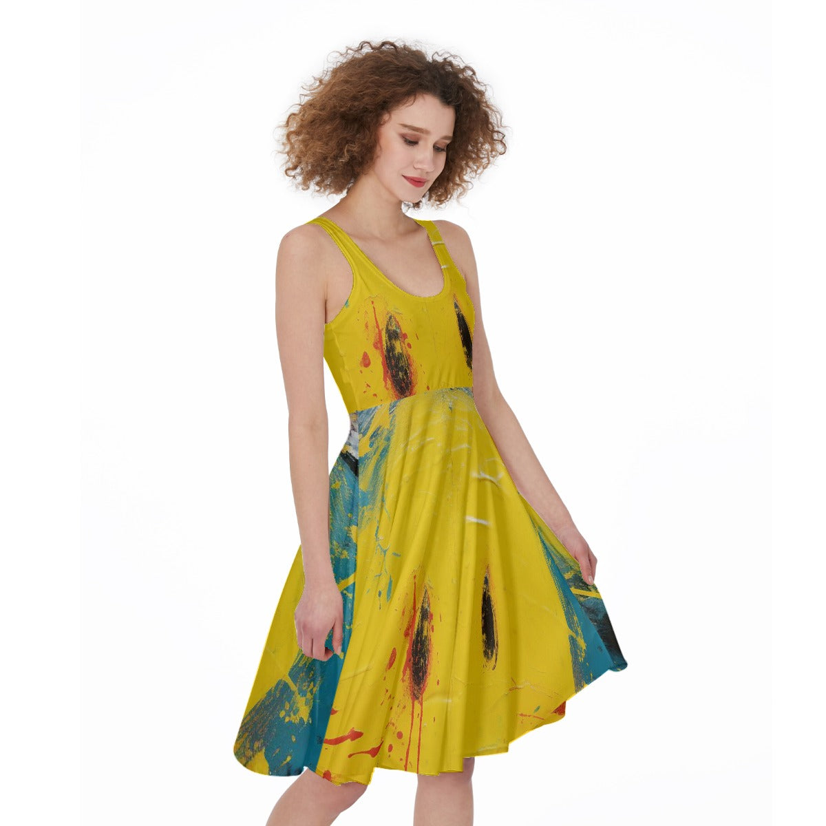 All-Over Print Women's Sleeveless Dress
