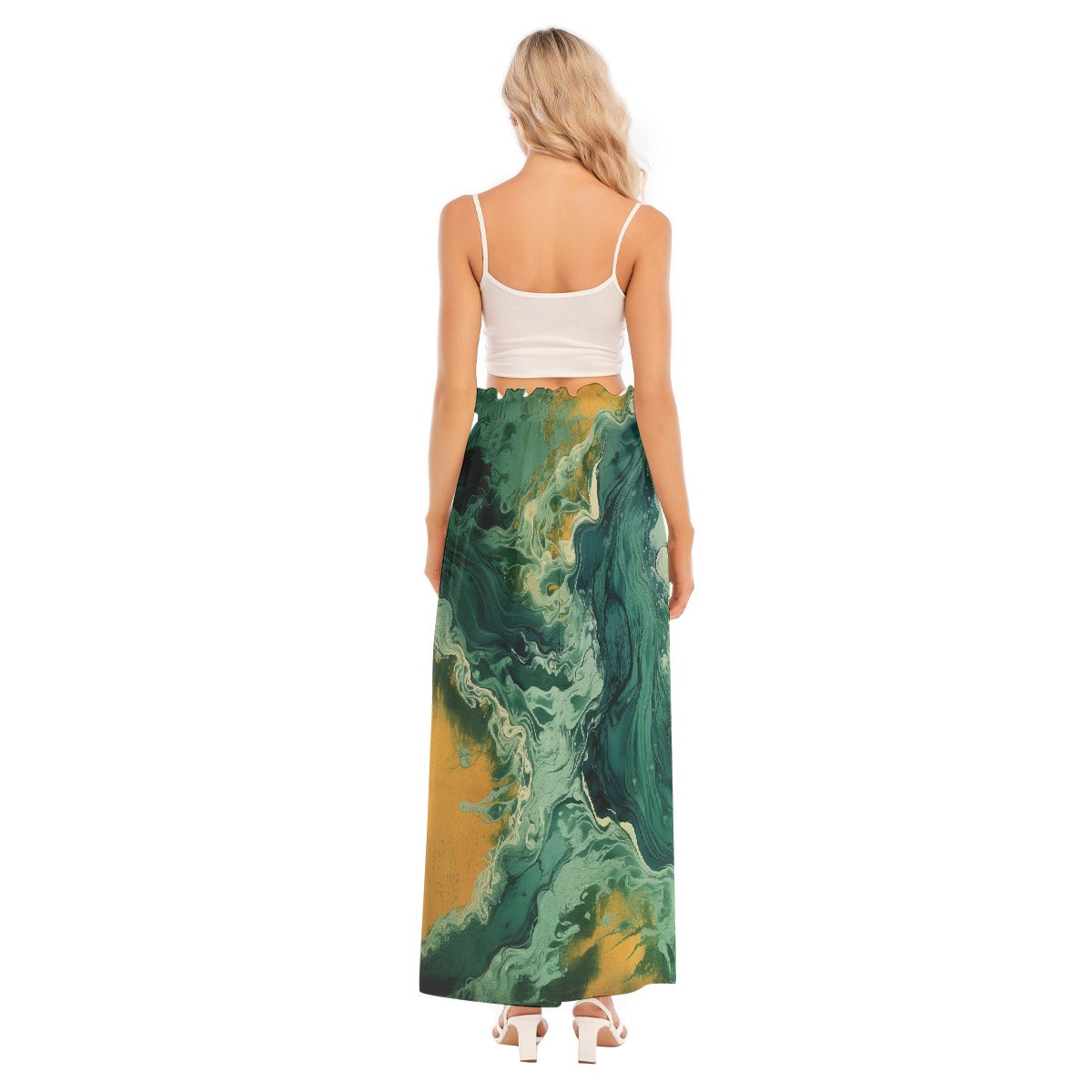 All-Over Print Women's Side Split Skirt