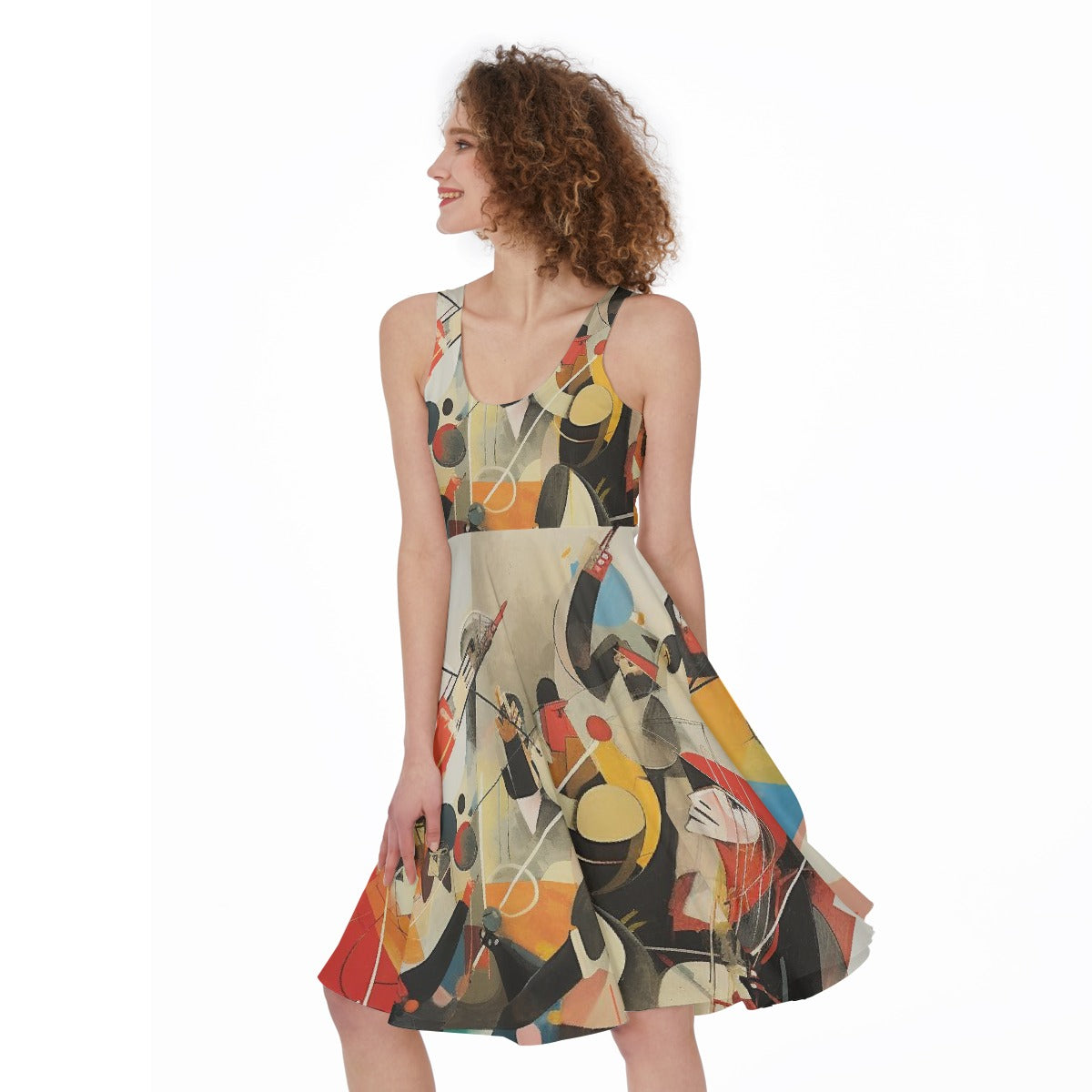 All-Over Print Women's Sleeveless Dress
