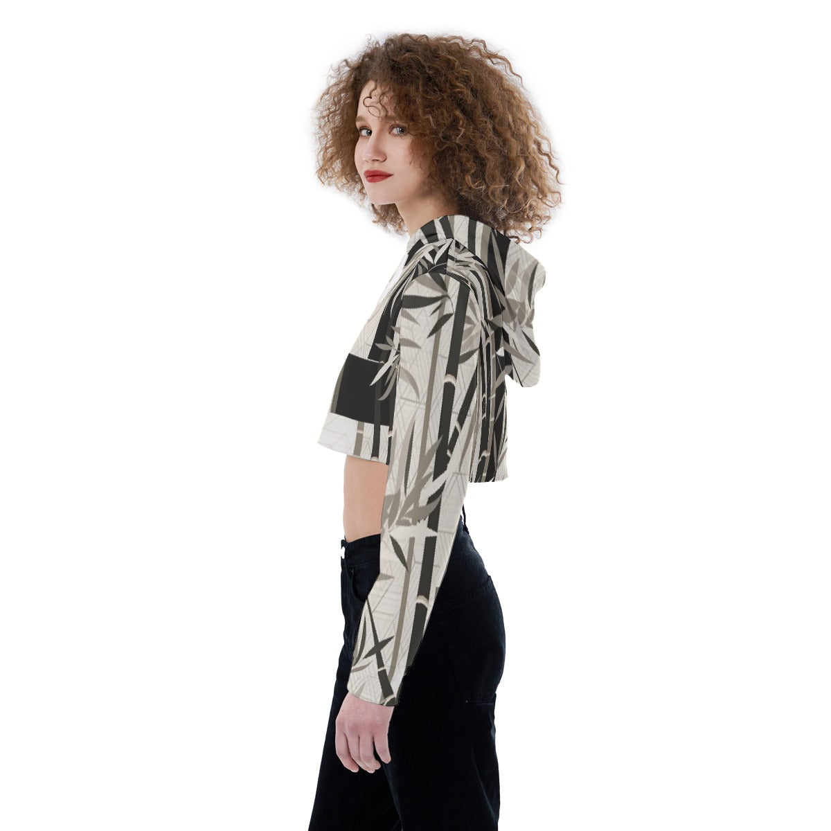All-Over Print Women's Crop Top Hoodie