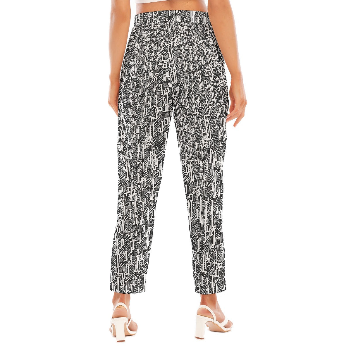 All-Over Print Women's Loose Straight-leg Pants