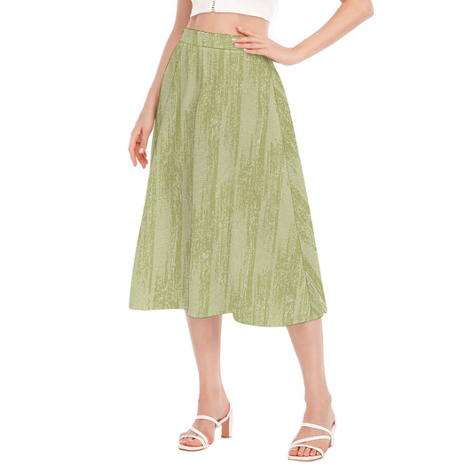 All-Over Print Women's Long Section Chiffon Skirt