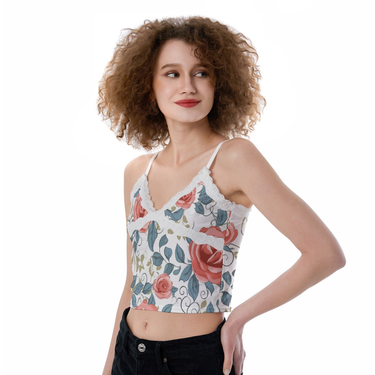 All-Over Print Women's Lace Camisole