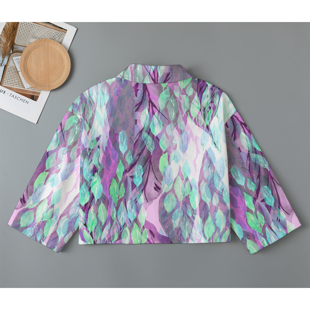 All-Over Print Women's Cropped Jacket | 245GSM Cotton