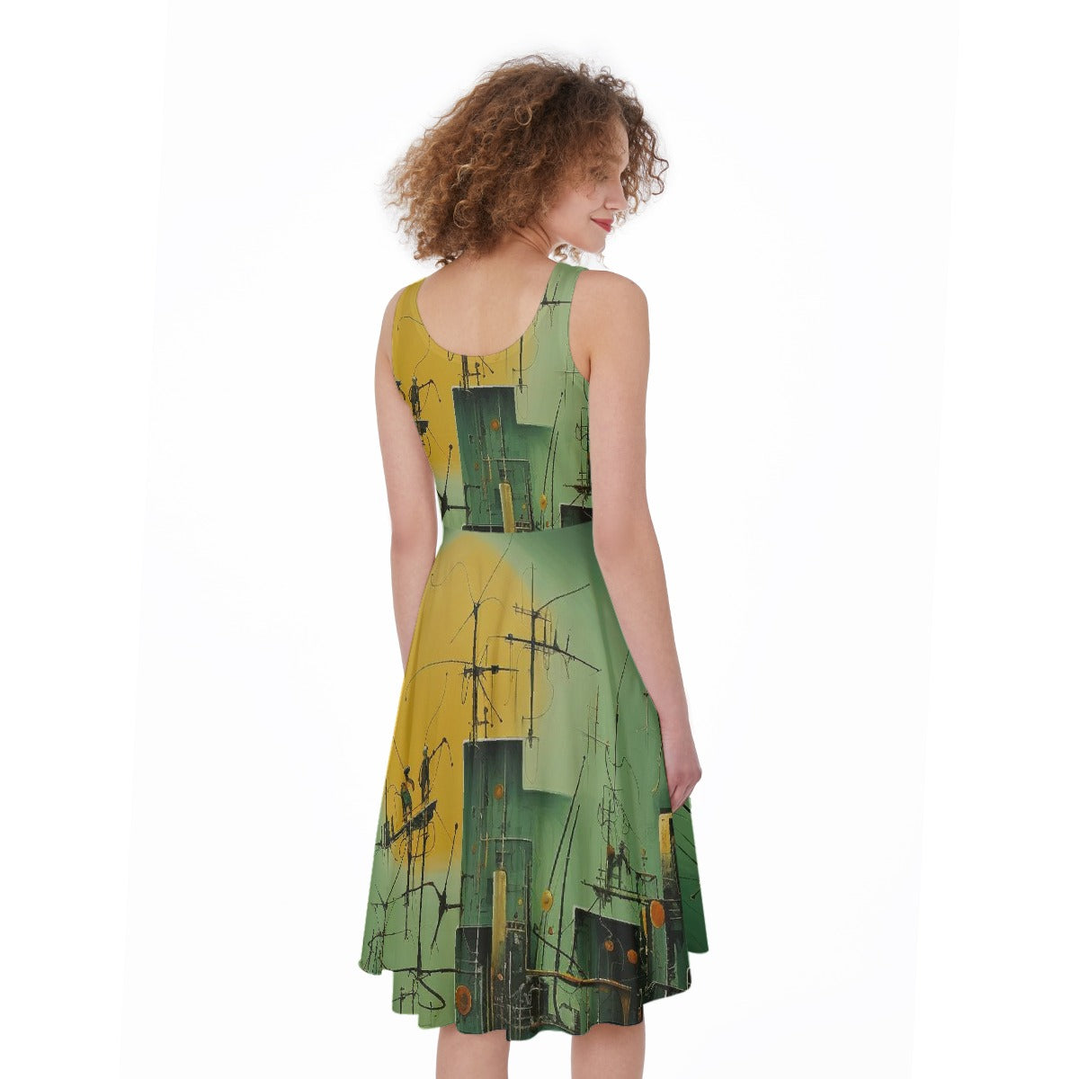 All-Over Print Women's Sleeveless Dress