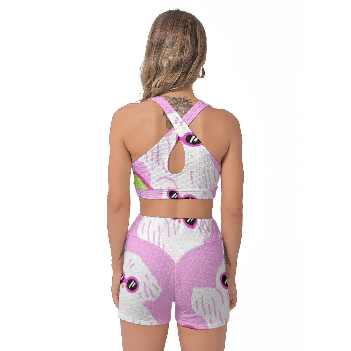 All-Over Print Women's Sports Bra Suit