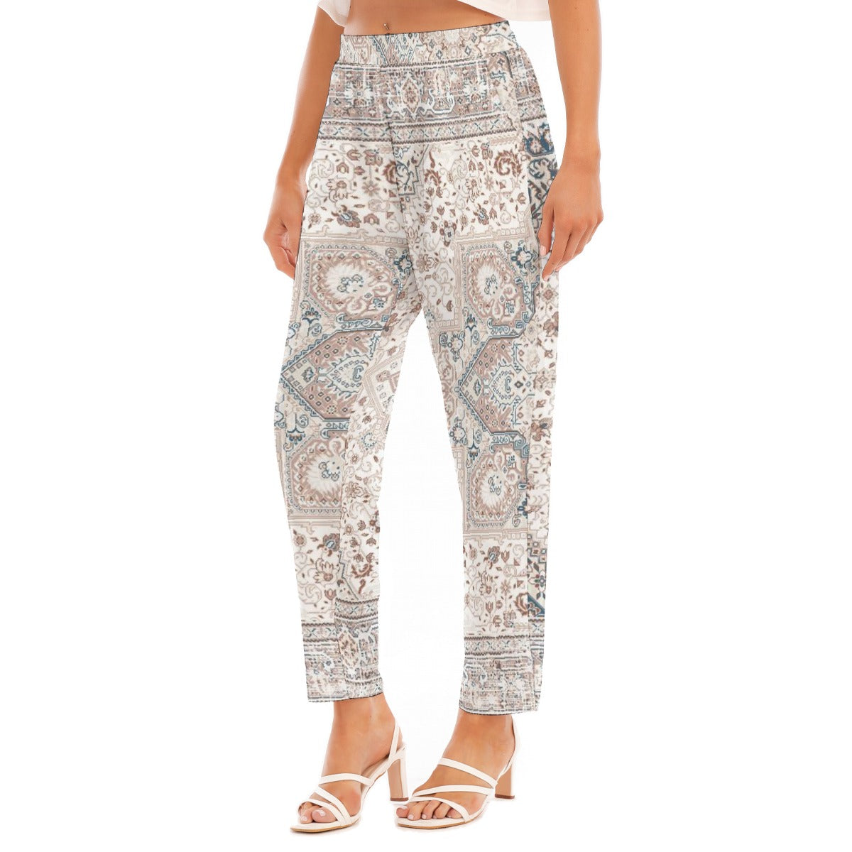 All-Over Print Women's Loose Straight-leg Pants