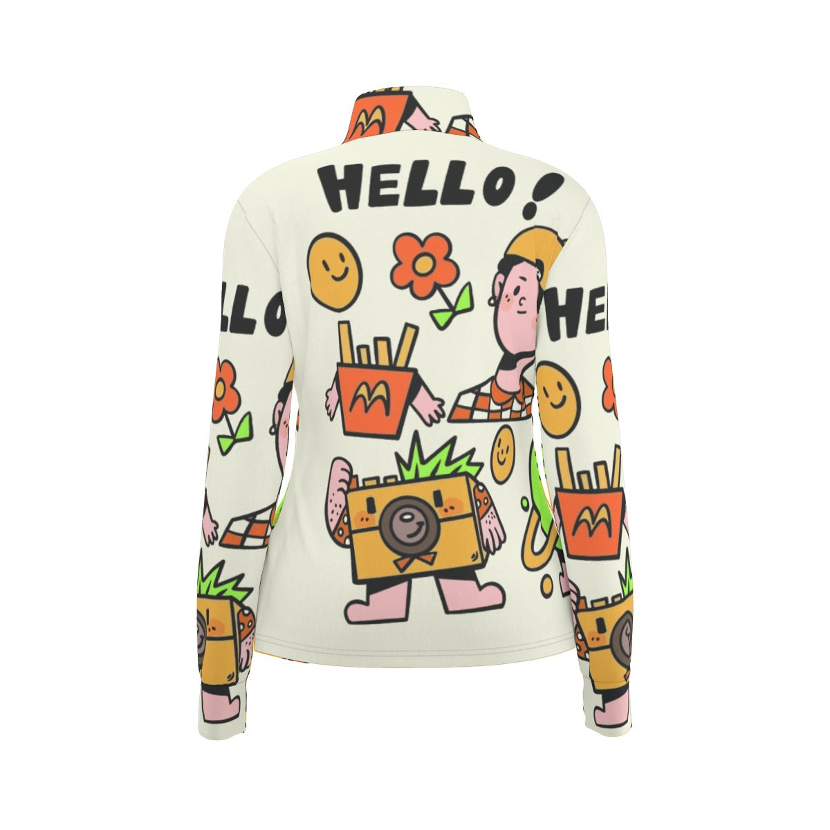 All-Over Print Women's Long Sleeve Thumbhole Jacket
