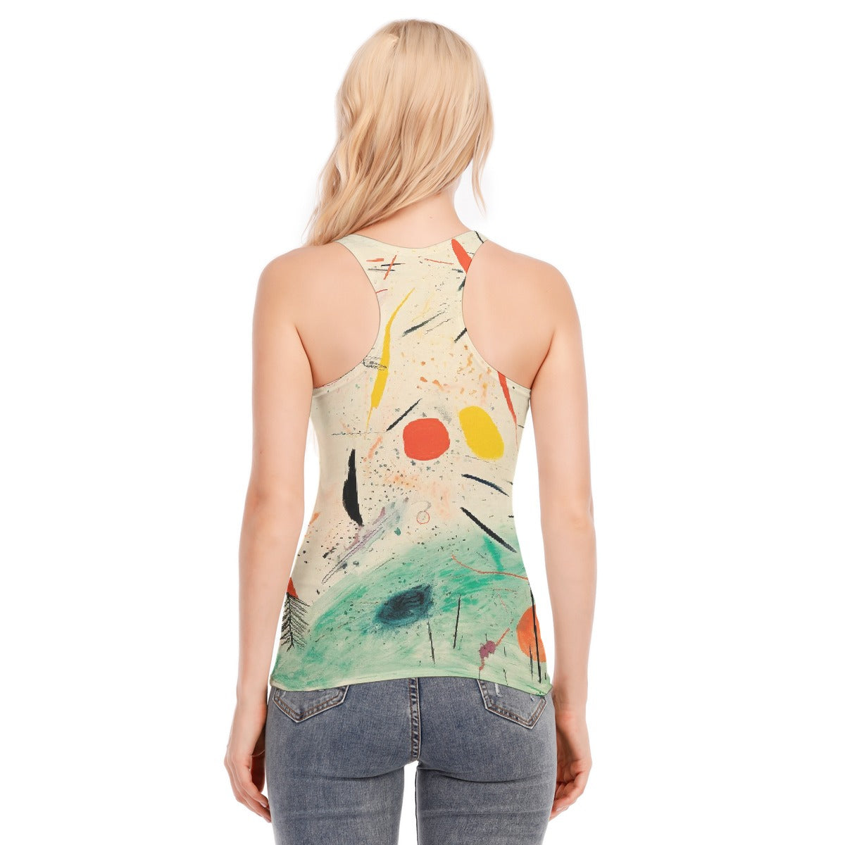 All-Over Print Women's Racer Vest | 190GSM Cotton