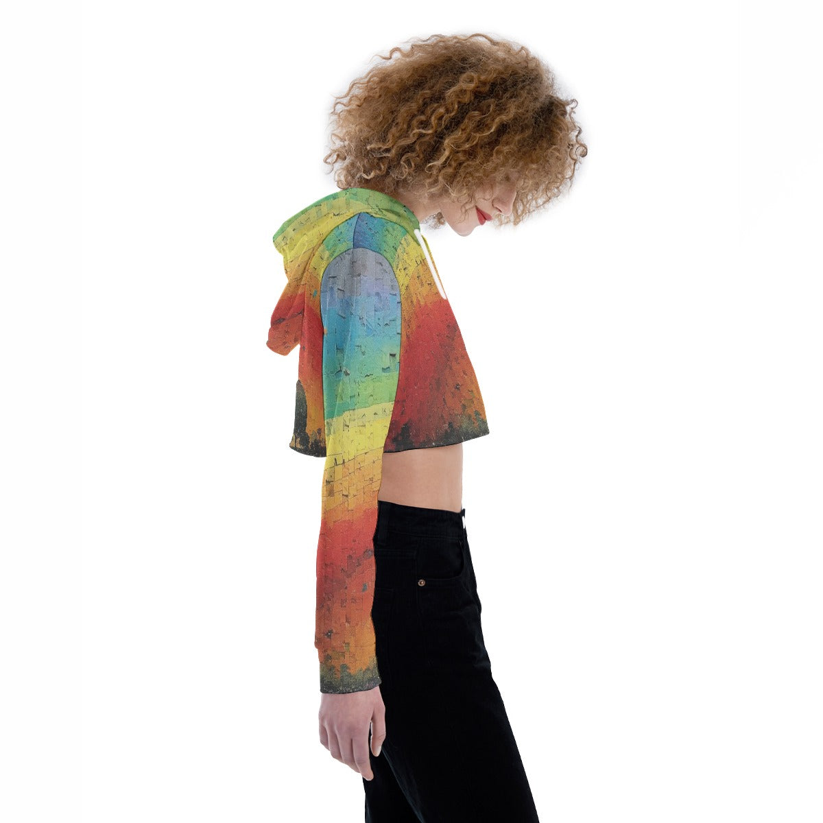 All-Over Print Women's Crop Top Hoodie