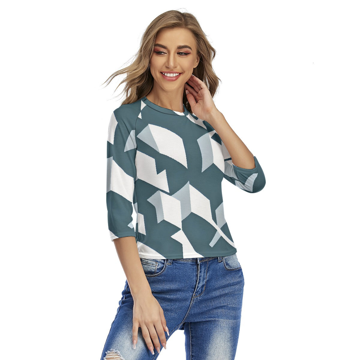 All-Over Print Women's Raglan Sleeves T-shirts