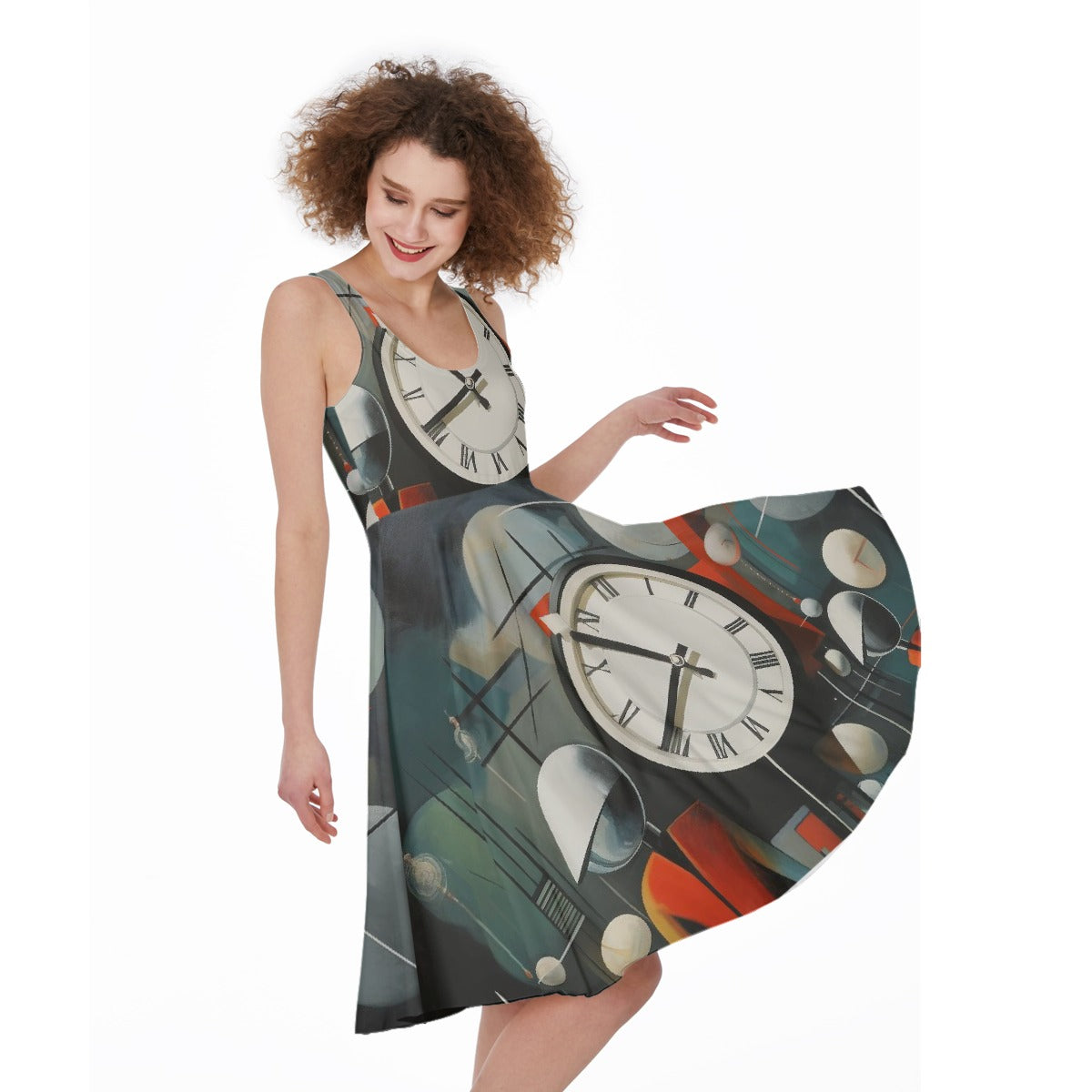 All-Over Print Women's Sleeveless Dress