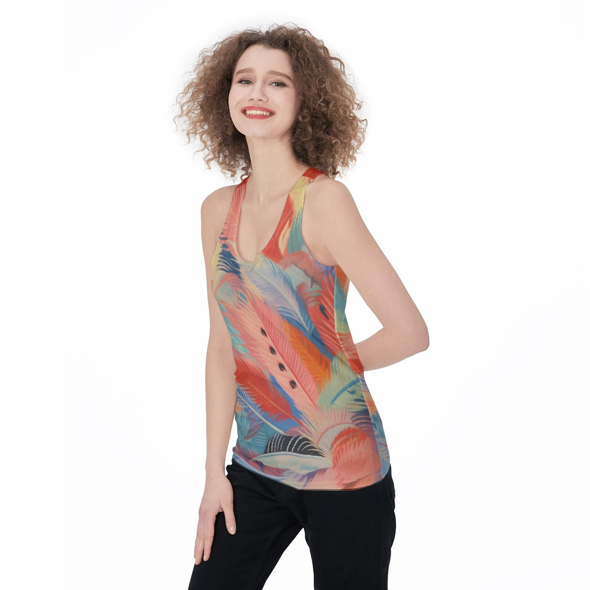 All-Over Print Women's Racerback Tank Top