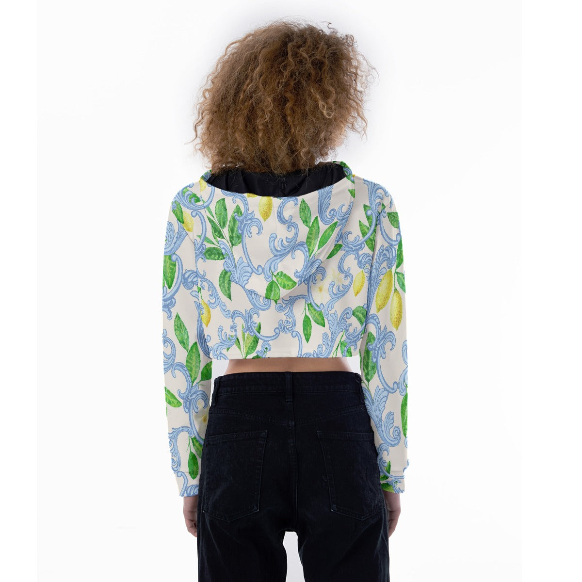 All-Over Print Women's Crop Top Hoodie