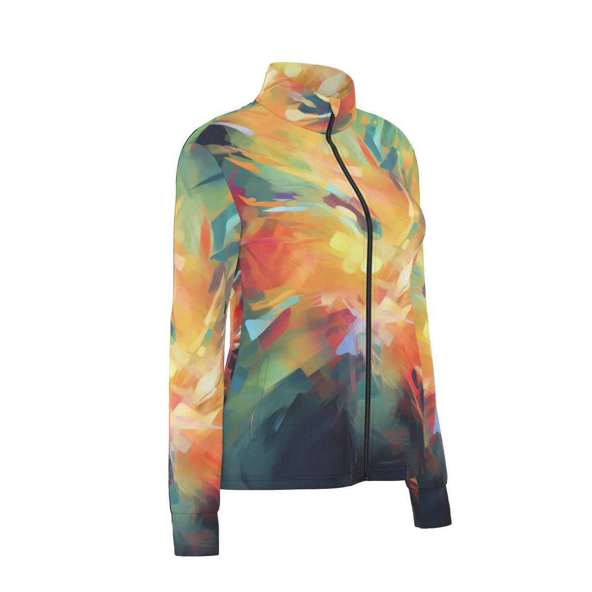 All-Over Print Women's Long Sleeve Thumbhole Jacket
