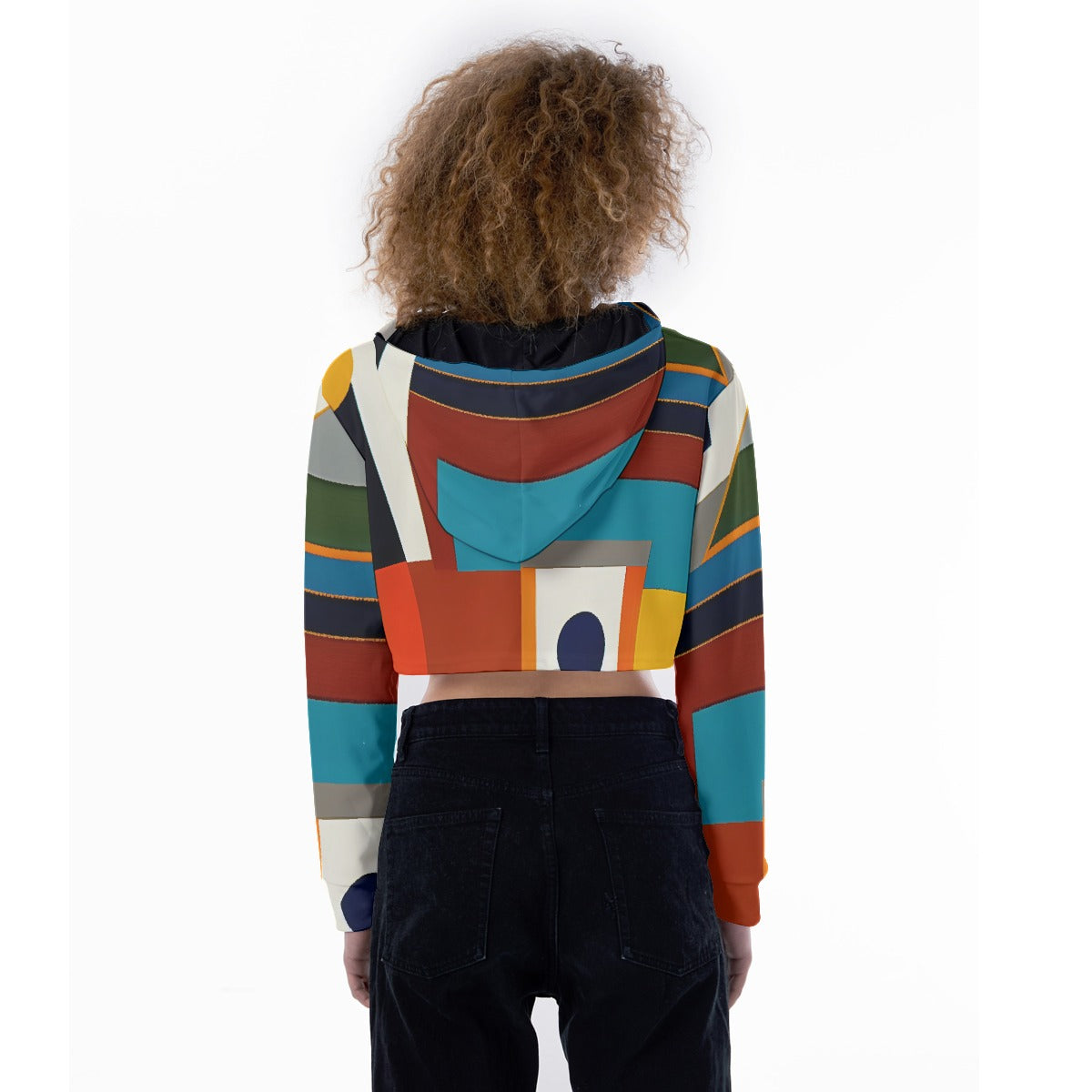 All-Over Print Women's Crop Top Hoodie