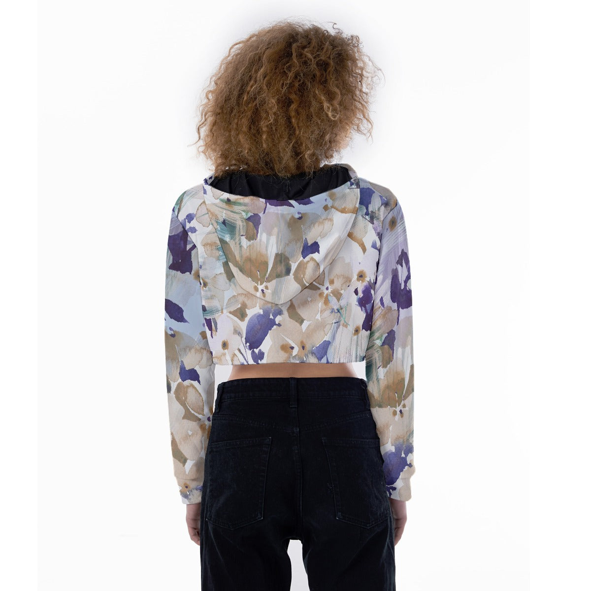All-Over Print Women's Crop Top Hoodie