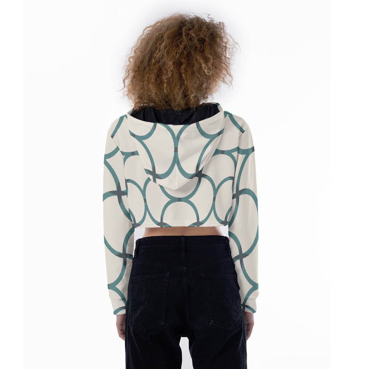 All-Over Print Women's Crop Top Hoodie