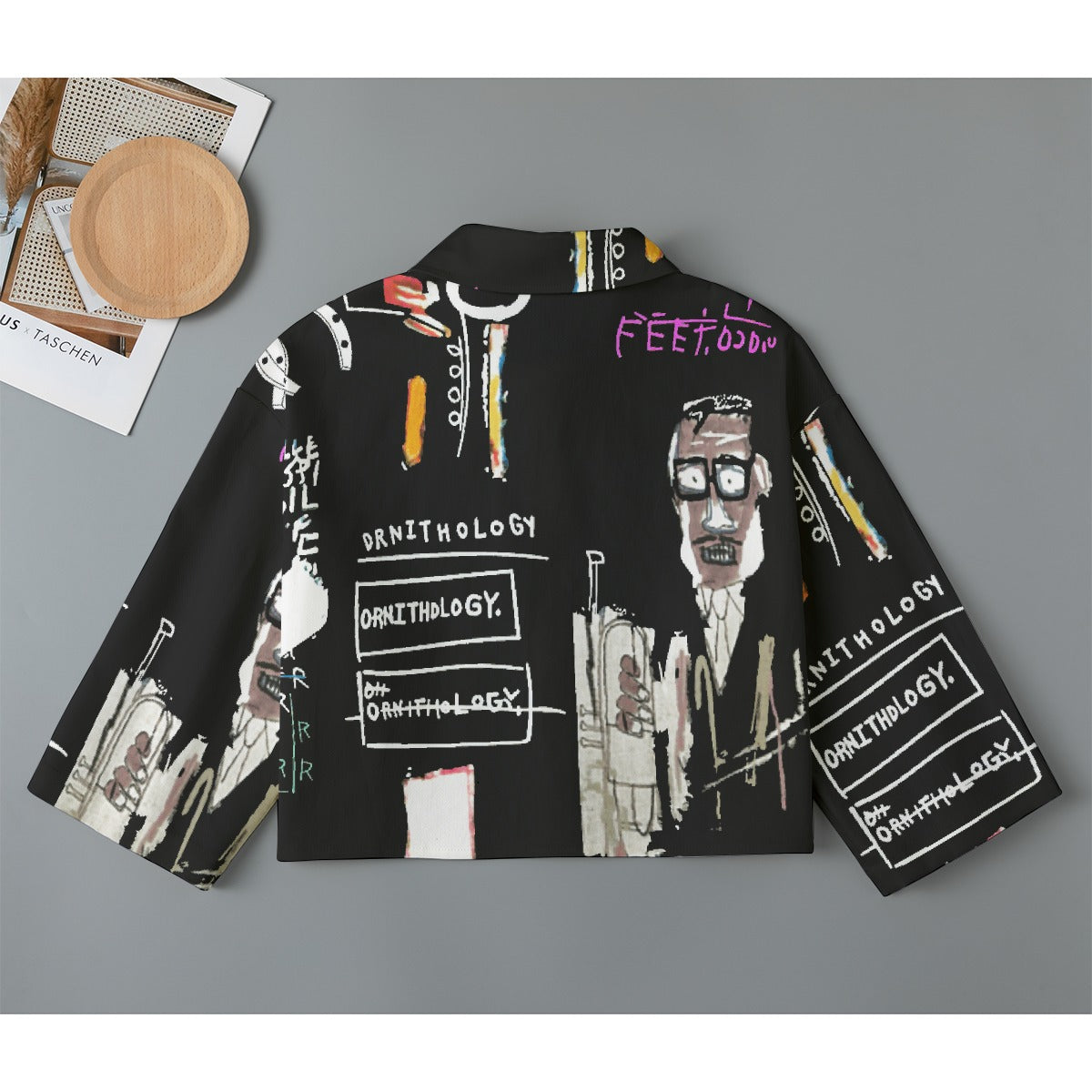 All-Over Print Women's Cropped Jacket | 245GSM Cotton