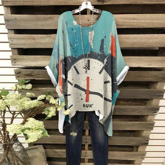 All-Over Print Women's Bat Sleeve Shirt