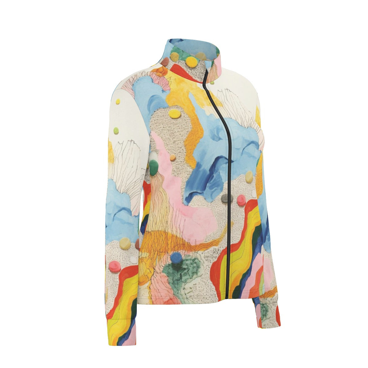 All-Over Print Women's Long Sleeve Thumbhole Jacket