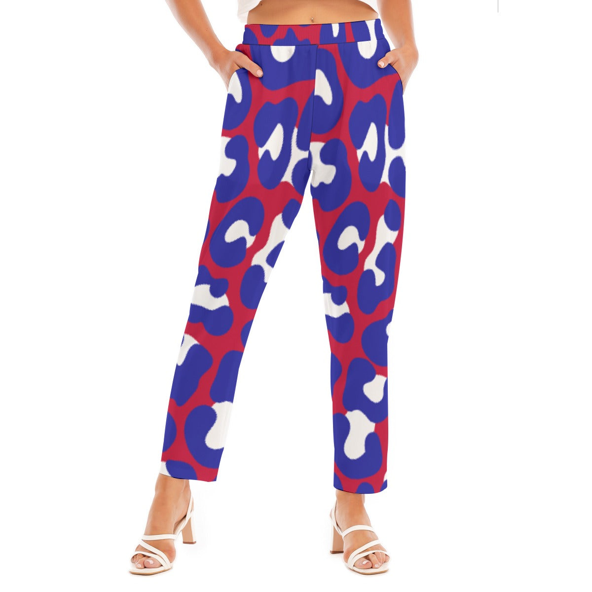 All-Over Print Women's Loose Straight-leg Pants