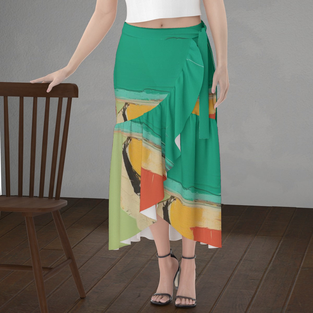 All-Over Print Women's Wrap Skirt