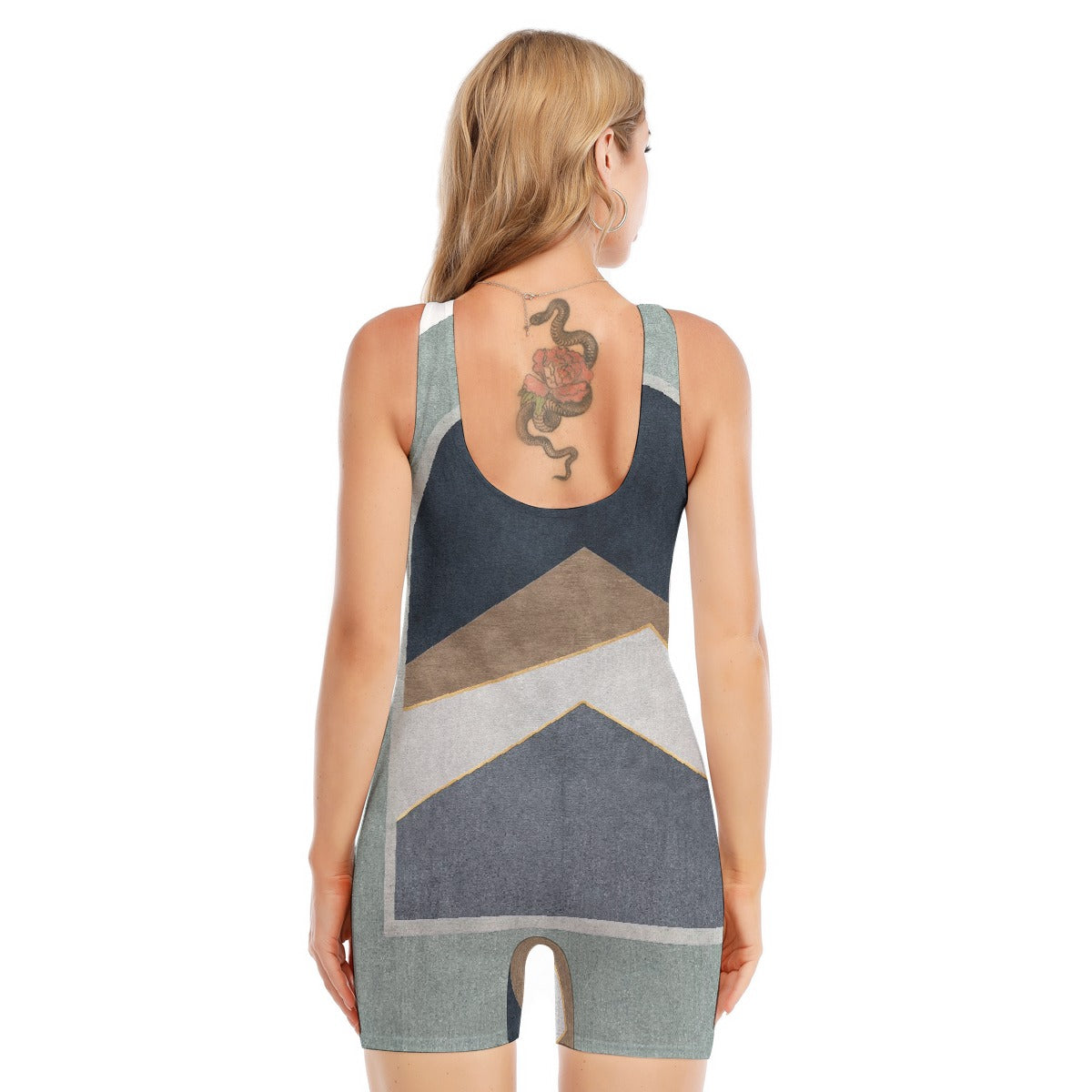 All-Over Print Women's Sleeveless One-piece Swimsuit