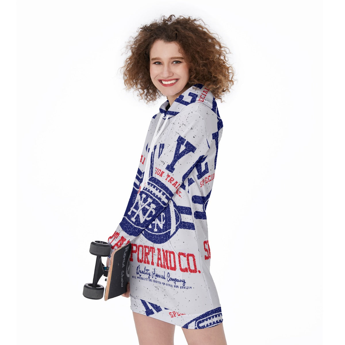 All-Over Print Women's Long Hoodie