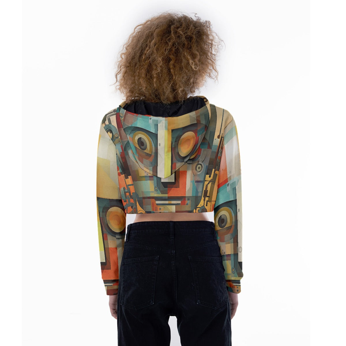 All-Over Print Women's Crop Top Hoodie