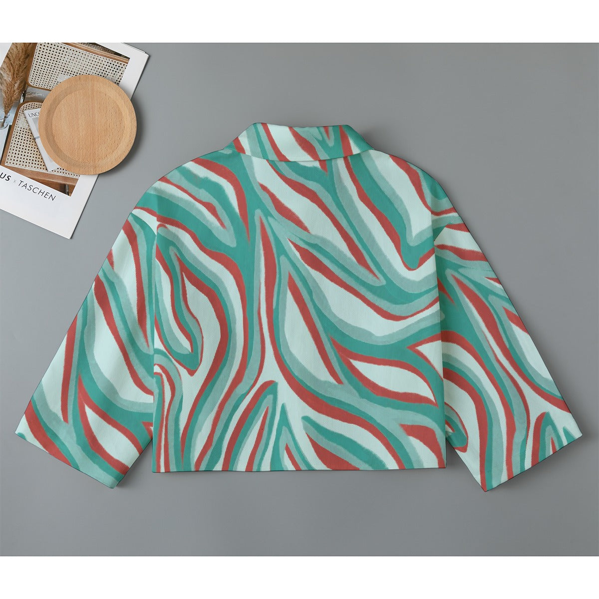 All-Over Print Women's Cropped Jacket | 245GSM Cotton