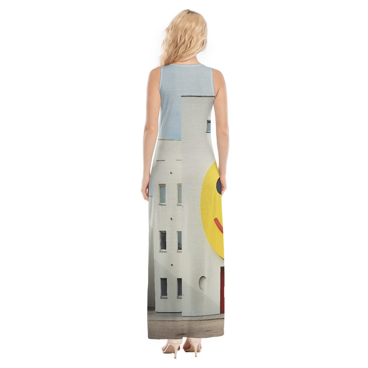 All-Over Print Women's Vest Dress | Length To Ankle