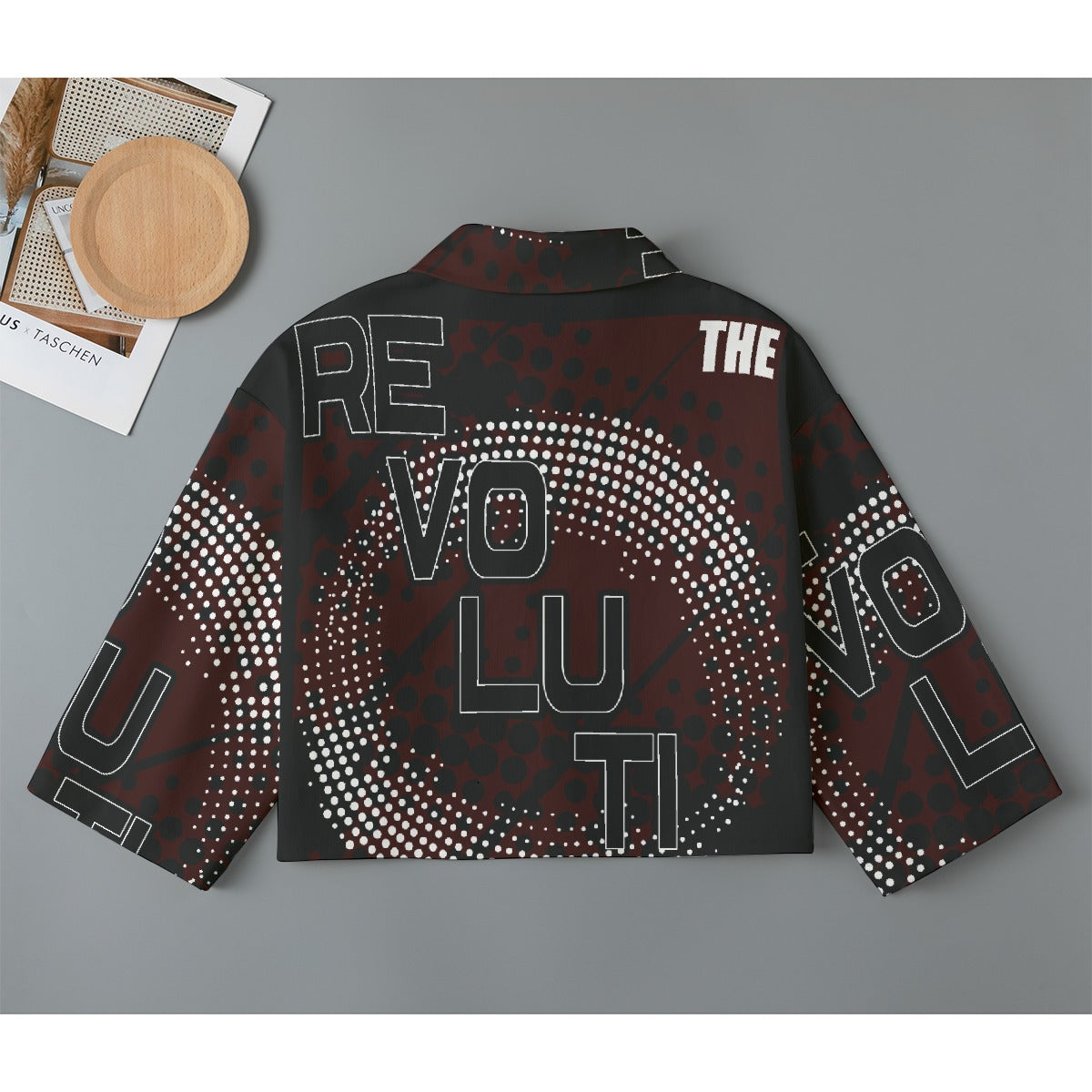 All-Over Print Women's Cropped Jacket | 245GSM Cotton