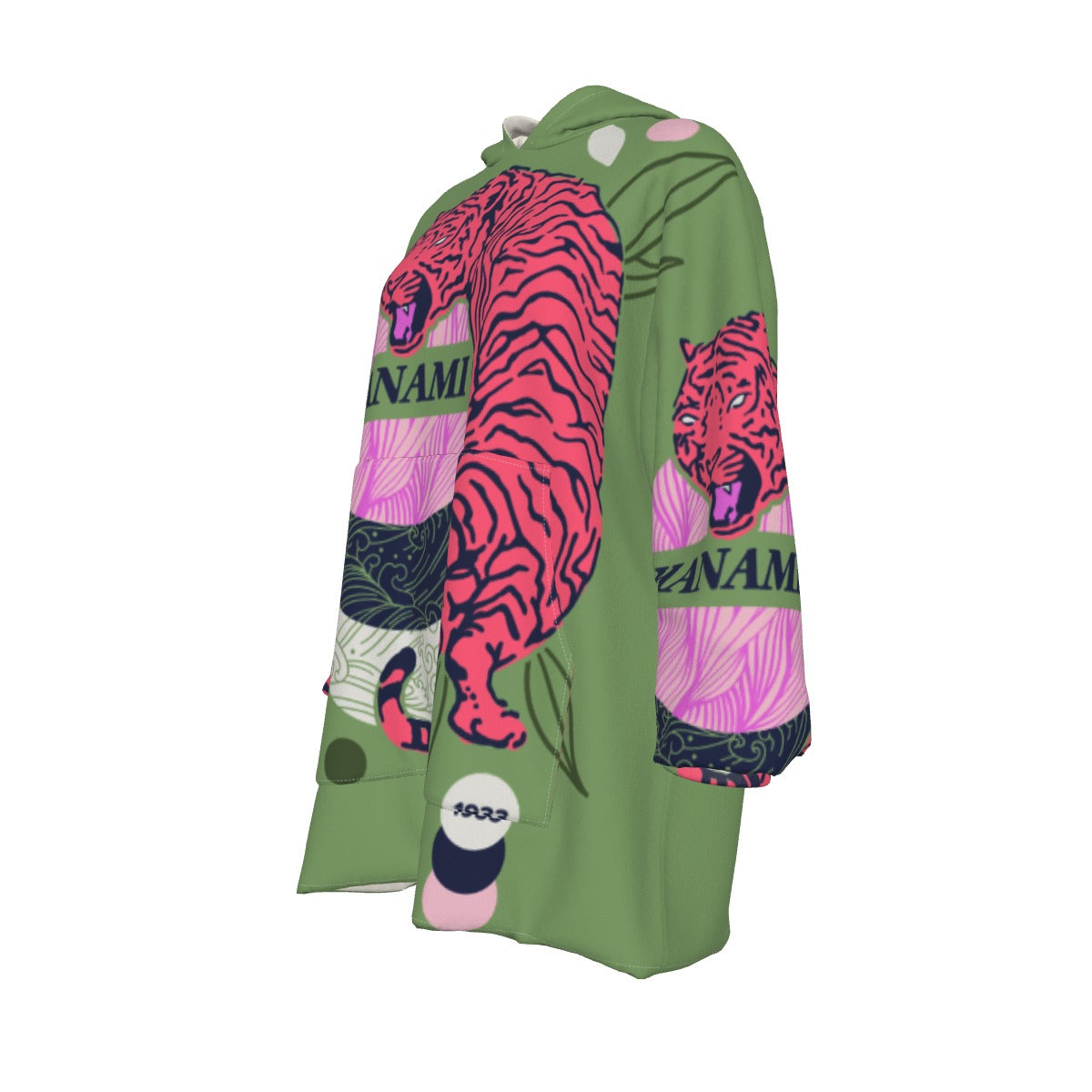 All-Over Print Women's Sherpa Fleece Hoodie Blanket