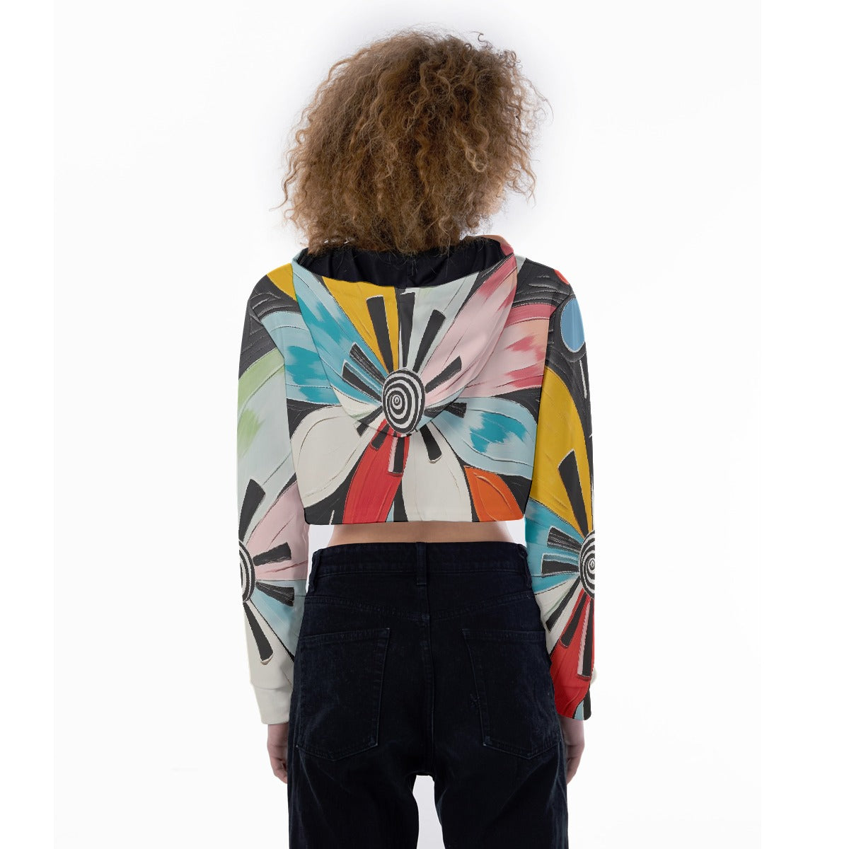 All-Over Print Women's Crop Top Hoodie