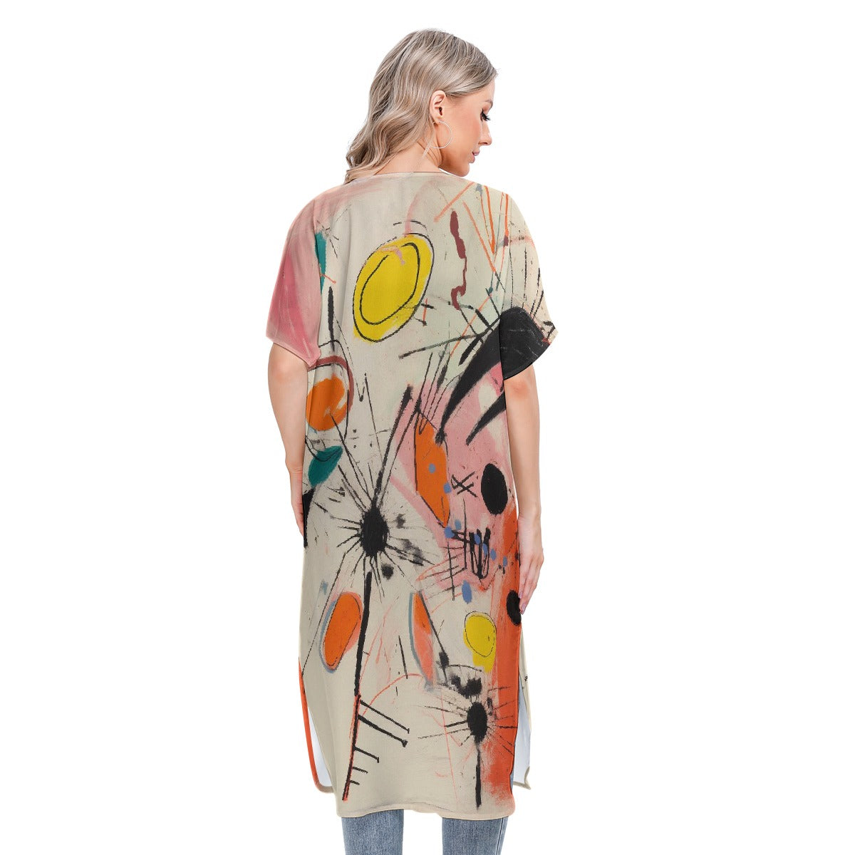 All-Over Print Women's Short Sleeve Cardigan