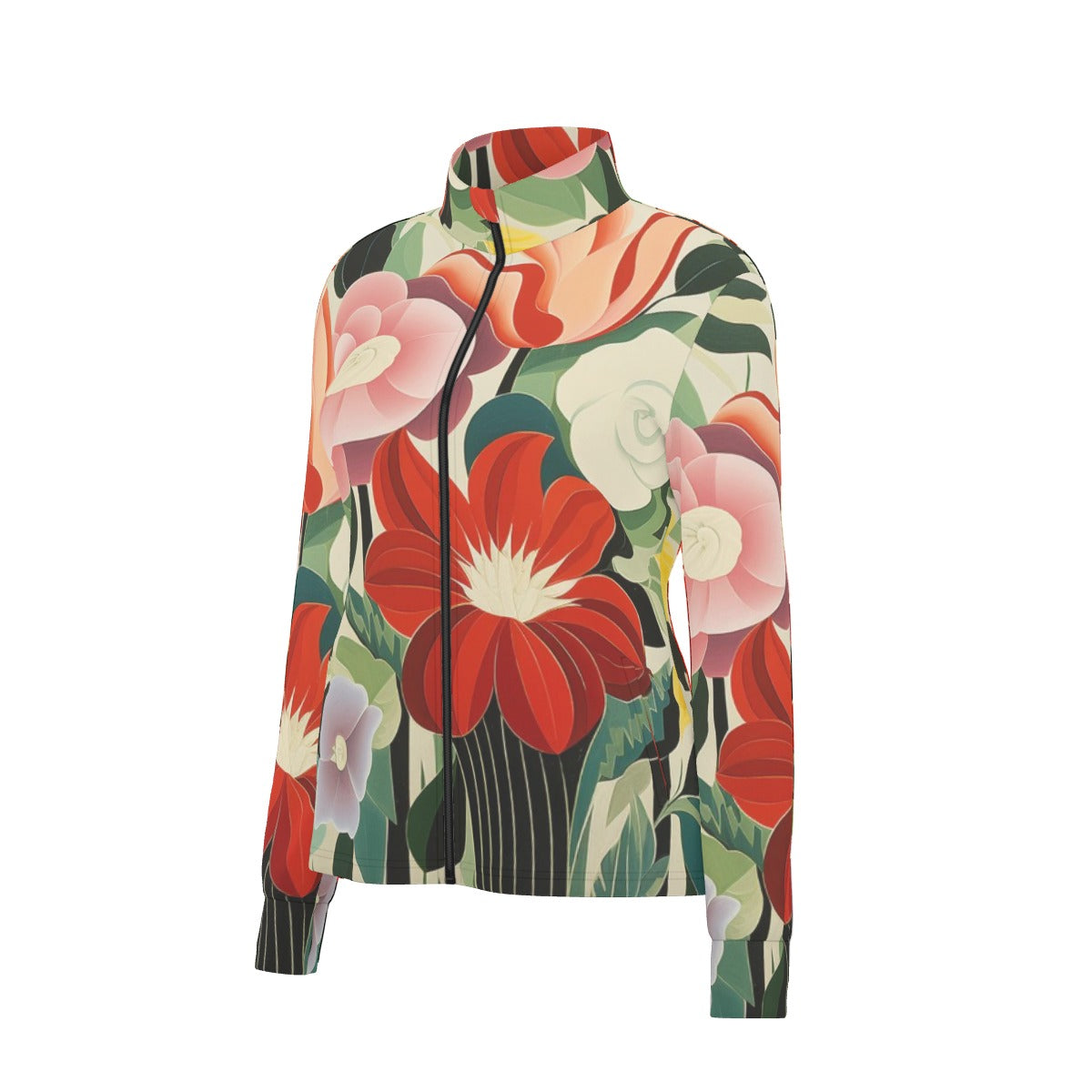 All-Over Print Women's Long Sleeve Thumbhole Jacket