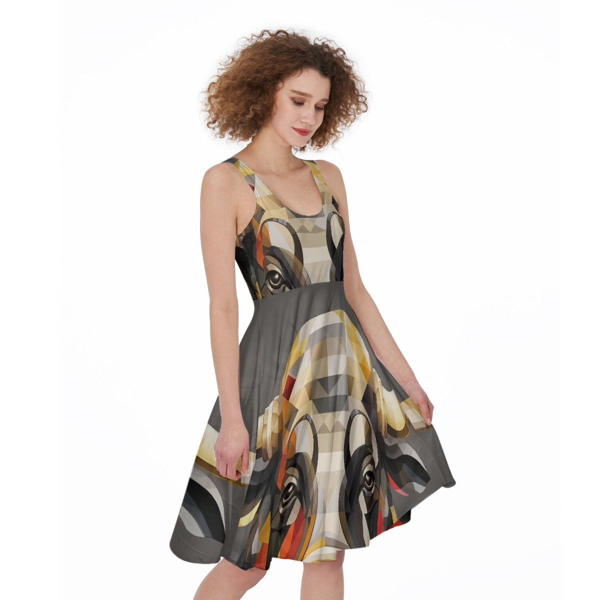 All-Over Print Women's Sleeveless Dress