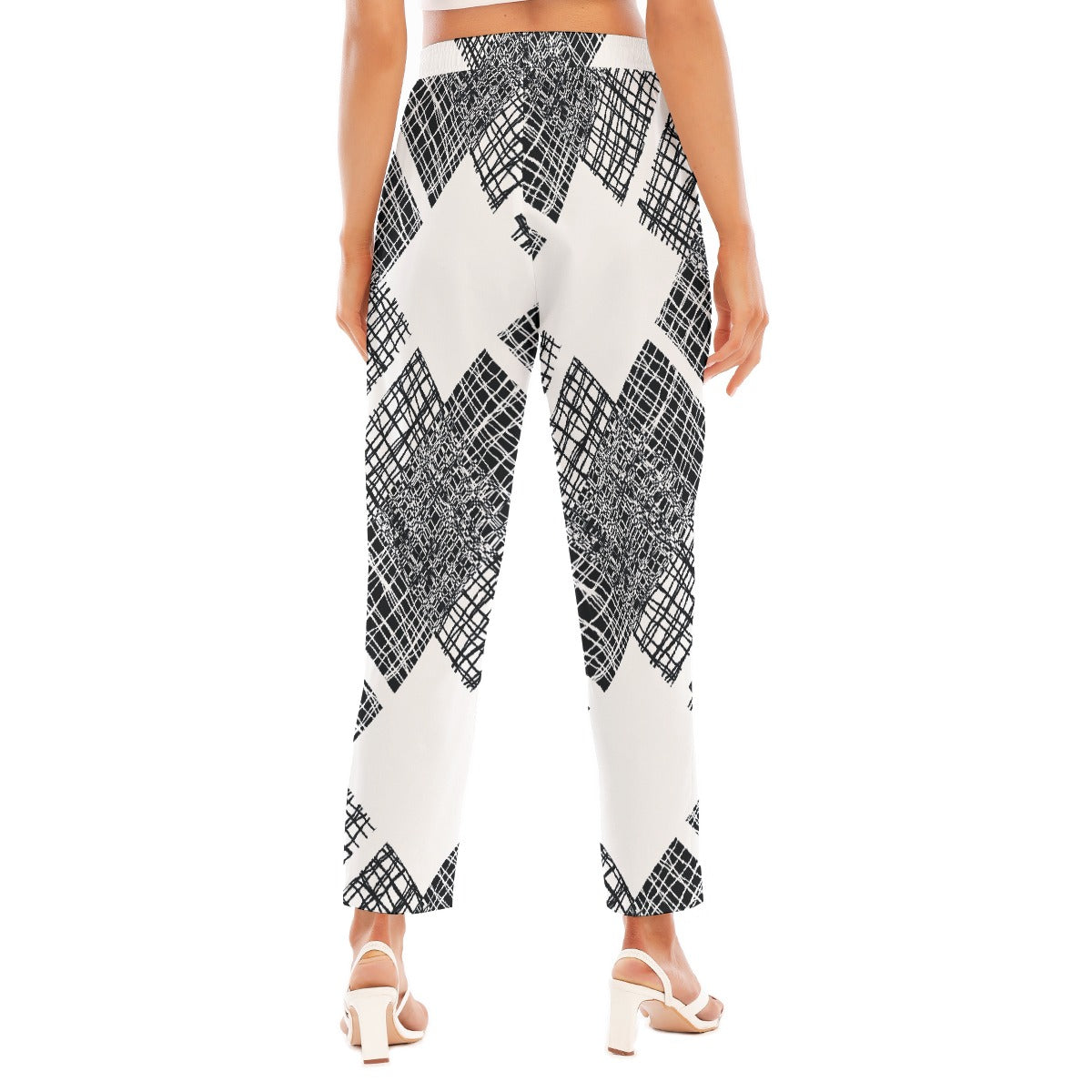 All-Over Print Women's Loose Straight-leg Pants