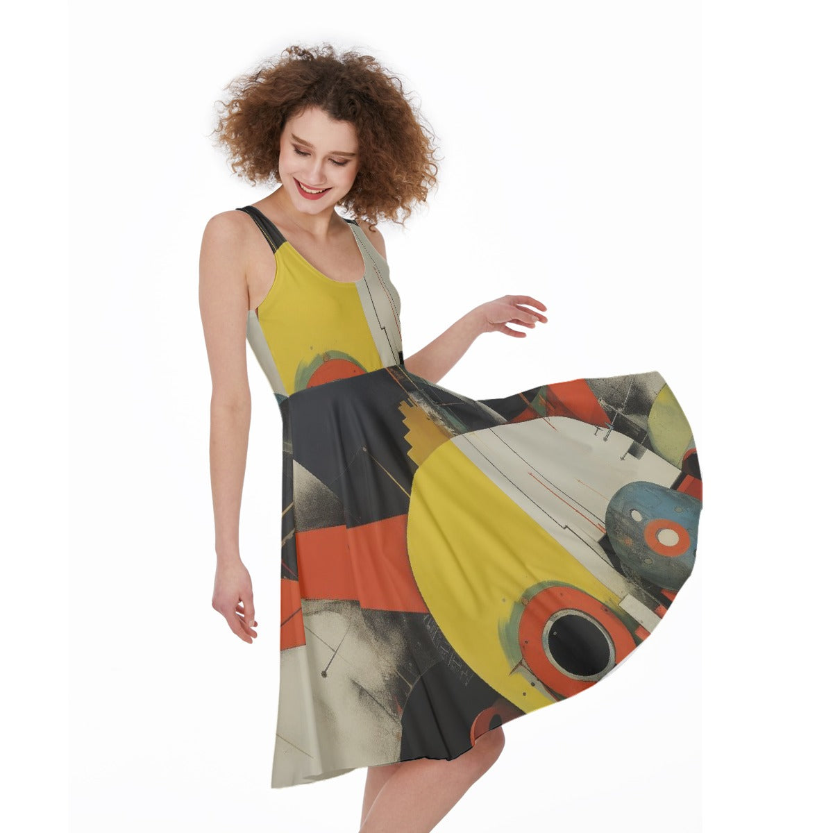 All-Over Print Women's Sleeveless Dress