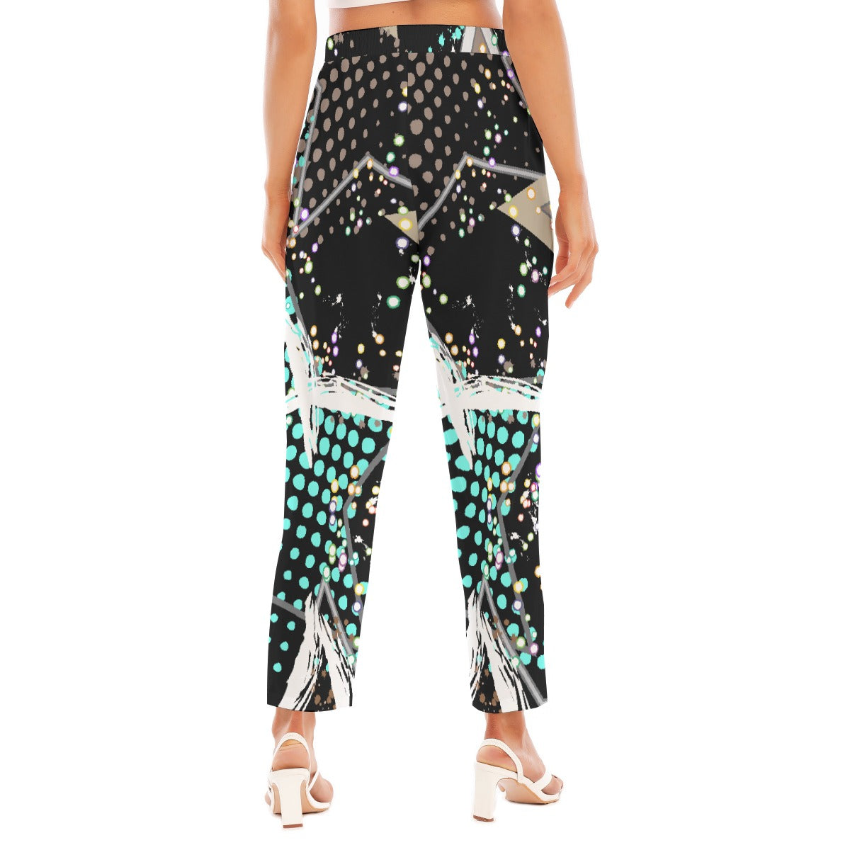 All-Over Print Women's Loose Straight-leg Pants